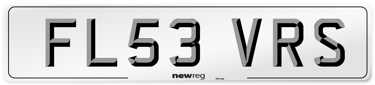 FL53 VRS Number Plate from New Reg